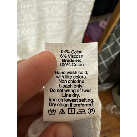 Madewell Embroidered Cannes Coverup Tunic Dress Size White Small - Picture 10 of 11